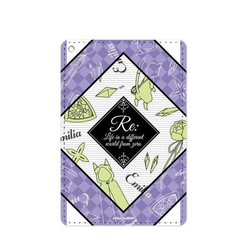 『Re:ゼロから始める異世界生活』エミリア ラインアート 1ポケットパスケース【202506再販】