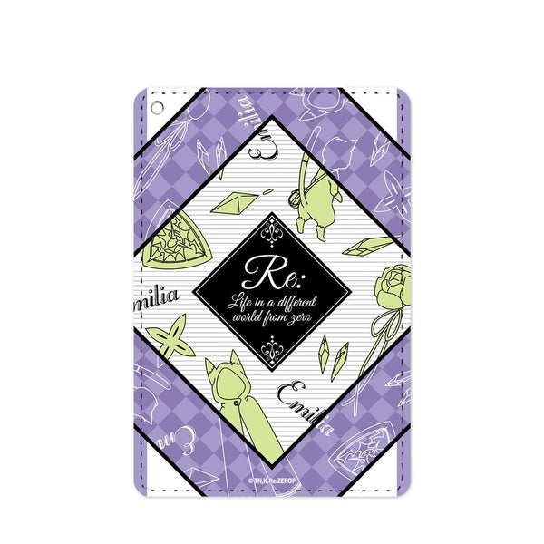 『Re:ゼロから始める異世界生活』エミリア ラインアート 1ポケットパスケース【202506再販】