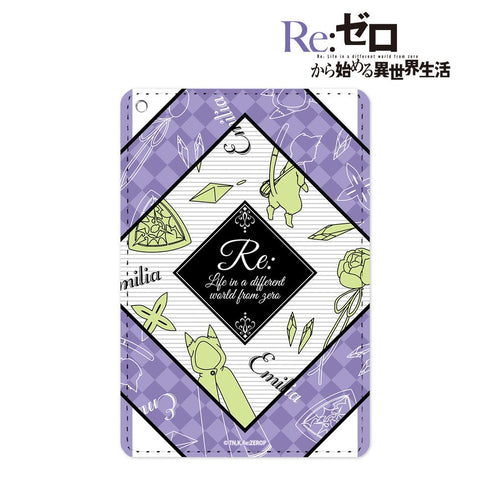 『Re:ゼロから始める異世界生活』エミリア ラインアート 1ポケットパスケース【202506再販】