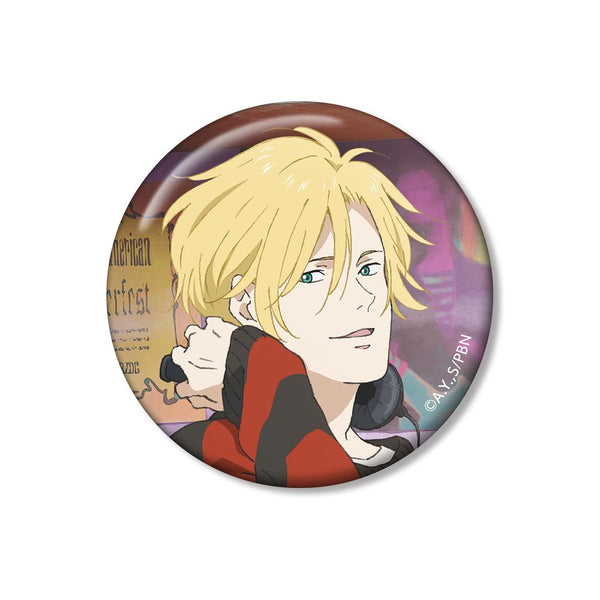 『BANANA FISH』描き下ろしイラスト アッシュ・リンクス レコードショップver. 缶バッジ【202512再販】