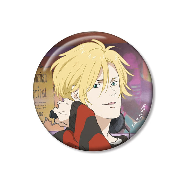 『BANANA FISH』描き下ろしイラスト アッシュ・リンクス レコードショップver. 缶バッジ【202609再販】