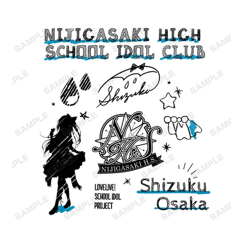 『ラブライブ!虹ヶ咲学園スクールアイドル同好会』桜坂しずく Ani-Sketch Tシャツメンズ【202406再販】