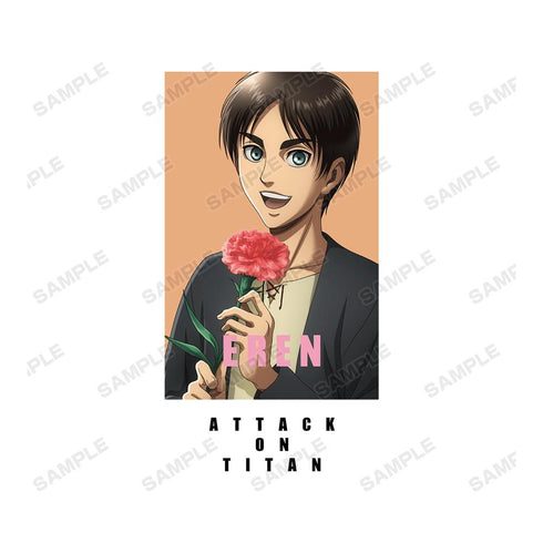 『進撃の巨人』描き下ろしイラスト エレン Tシャツレディース【202512再販】