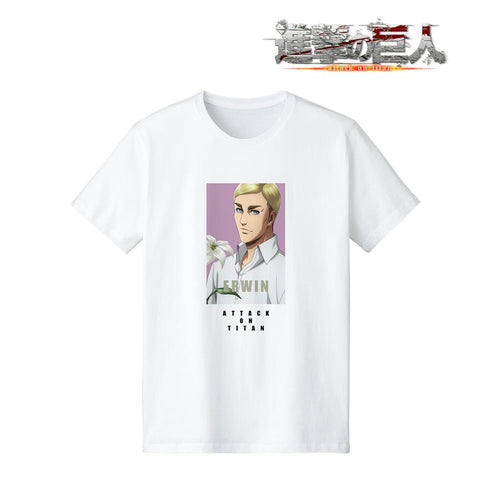 『進撃の巨人』描き下ろしイラスト エルヴィン Tシャツレディース【202507再販】