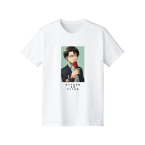 『進撃の巨人』描き下ろしイラスト リヴァイ Tシャツレディース【202604再販】