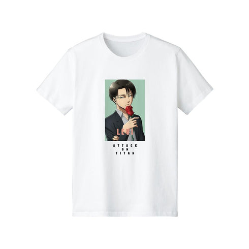 『進撃の巨人』描き下ろしイラスト リヴァイ Tシャツレディース【202512再販】