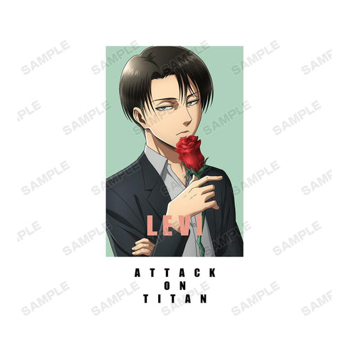 『進撃の巨人』描き下ろしイラスト リヴァイ Tシャツレディース【202512再販】