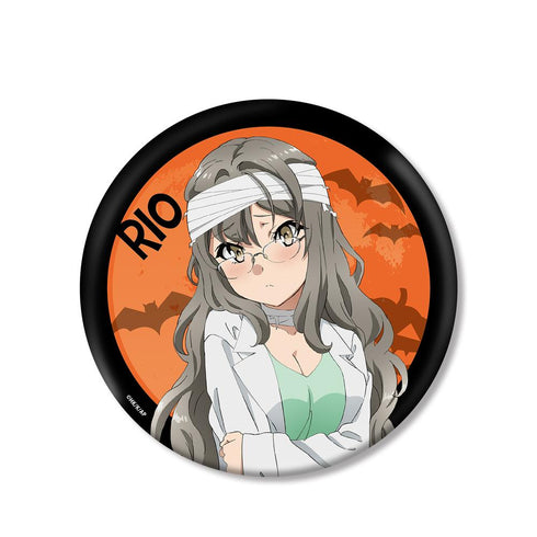 『青春ブタ野郎はバニーガール先輩の夢を見ない』描き下ろしイラスト 双葉理央 ハロウィンver. BIG缶バッジ【202507再販】