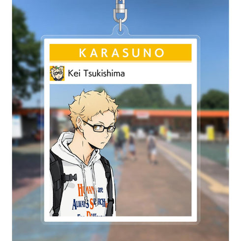 『ハイキュー!! TO THE TOP × 東武動物公園』描き下ろしイラスト 月島蛍 レジャーver. フォトフレーム風BIGアクリルキーホルダー【202503再販】