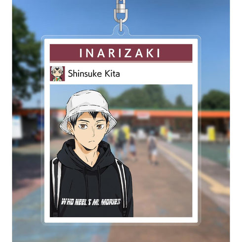 『ハイキュー!! TO THE TOP × 東武動物公園』描き下ろしイラスト 北信介 レジャーver. フォトフレーム風BIGアクリルキーホルダー【202503再販】