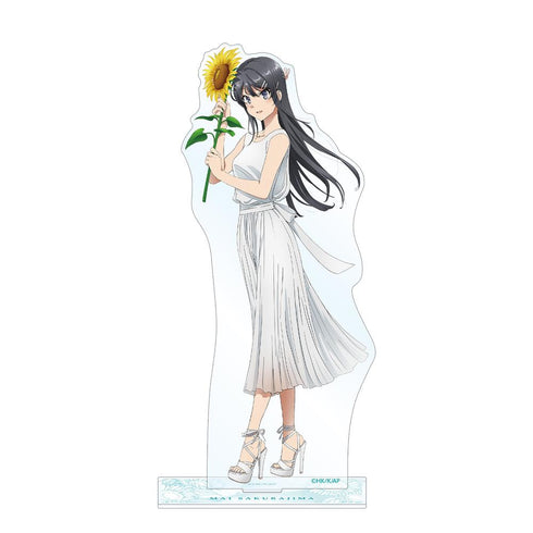 『青春ブタ野郎はバニーガール先輩の夢を見ない』描き下ろしイラスト 桜島麻衣 ひまわりと白いワンピースver. BIGアクリルスタンド【202503再販】