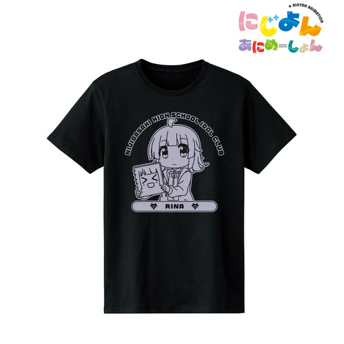 『ラブライブ!虹ヶ咲学園スクールアイドル同好会』にじよん あにめーしょん 天王寺 璃奈 カレッジTシャツ(メンズ/レディース)