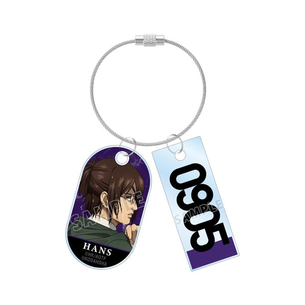 『進撃の巨人』描き下ろしイラスト ハンジ 戦う背中ver. 2連ワイヤーアクリルキーホルダー【202501再販】