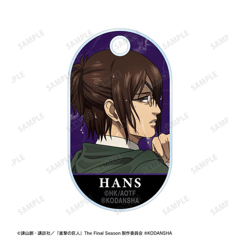 『進撃の巨人』描き下ろしイラスト ハンジ 戦う背中ver. 2連ワイヤーアクリルキーホルダー【202501再販】