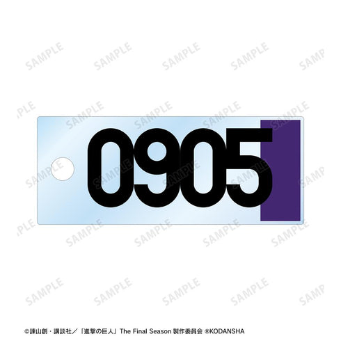 『進撃の巨人』描き下ろしイラスト ハンジ 戦う背中ver. 2連ワイヤーアクリルキーホルダー【202501再販】