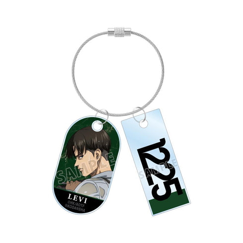 『進撃の巨人』描き下ろしイラスト リヴァイ 戦う背中ver. 2連ワイヤーアクリルキーホルダー【202512再販】