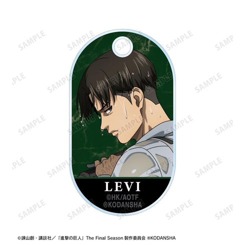 『進撃の巨人』描き下ろしイラスト リヴァイ 戦う背中ver. 2連ワイヤーアクリルキーホルダー【202501再販】