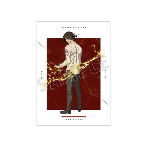 『進撃の巨人』描き下ろしイラスト エレン 戦う背中ver. A3マット加工ポスター【202512再販】