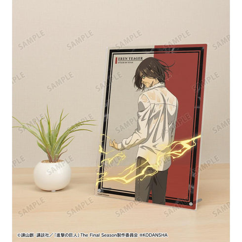 『進撃の巨人』描き下ろしイラスト エレン 戦う背中ver. A4アクリルパネル【202512再販】