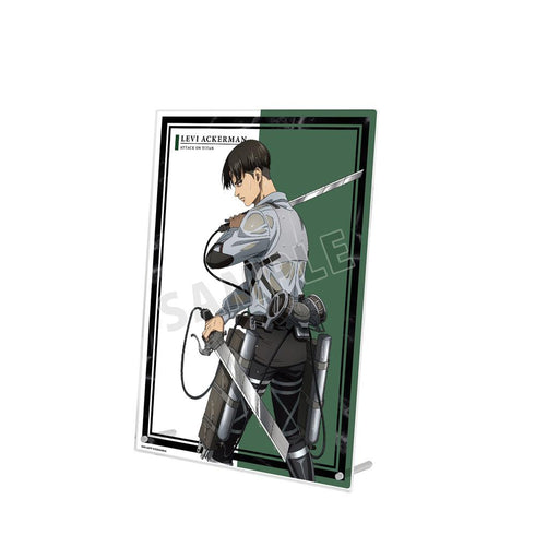『進撃の巨人』描き下ろしイラスト リヴァイ 戦う背中ver. A4アクリルパネル【202512再販】