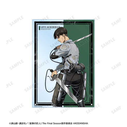 『進撃の巨人』描き下ろしイラスト リヴァイ 戦う背中ver. A4アクリルパネル【202512再販】