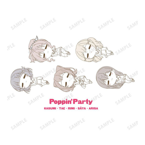 『BanG Dream! ガールズバンドパーティ!』Poppin'Party ちびころ Tシャツメンズ【202502再販】