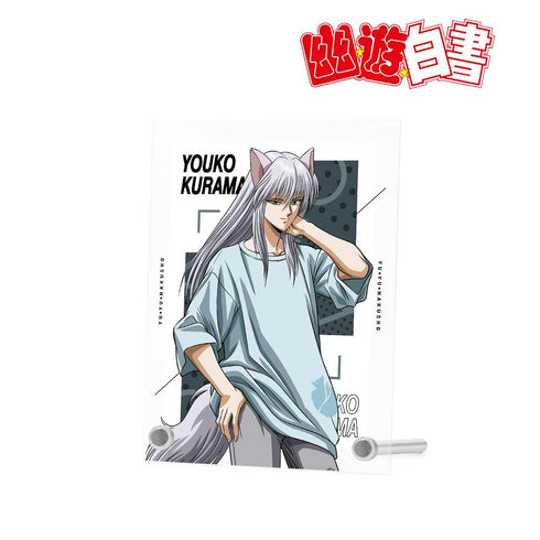 《幽☆遊☆白書》全新繪製插圖 妖狐藏馬 90年代休閒風版 A6壓克力板【202606再版】