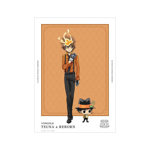 『家庭教師ヒットマンREBORN!』描き下ろしイラスト 沢田 綱吉&リボーン カラーシャツver. A3マット加工ポスター【202503再販】