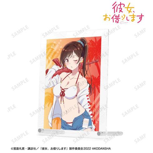 『彼女、お借りします』描き下ろしイラスト 水原千鶴 ビーチデートver. A5アクリルパネル【202508再販】