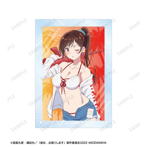 『彼女、お借りします』描き下ろしイラスト 水原千鶴 ビーチデートver. A5アクリルパネル【202508再販】