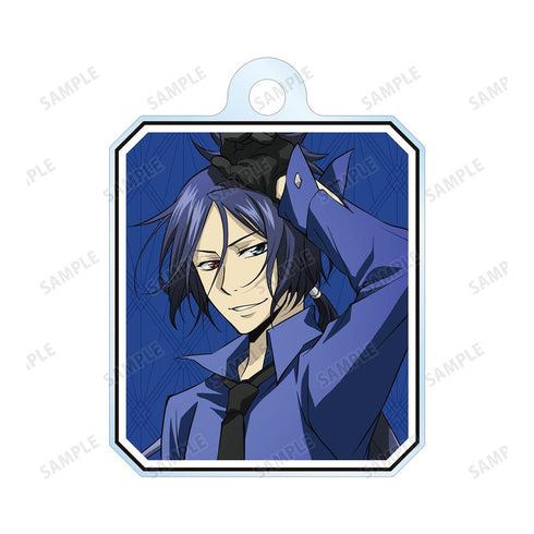《家庭教师Hitman REBORN!》全新绘制插画 六道骸(10年后)彩色衬衫版 双串线亚克力钥匙扣【202607再版】