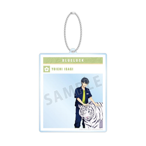 『ブルーロック』東武動物公園コラボ 描き下ろしイラスト 潔 世一 飼育係ver. SNS風BIGアクリルキーホルダー【202512再販】