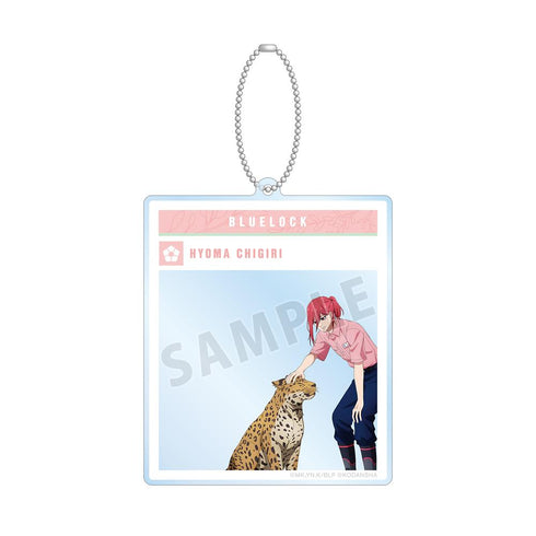 『ブルーロック』東武動物公園コラボ 描き下ろしイラスト 千切 豹馬 飼育係ver. SNS風BIGアクリルキーホルダー【202501再販】
