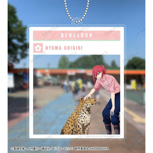 『ブルーロック』東武動物公園コラボ 描き下ろしイラスト 千切 豹馬 飼育係ver. SNS風BIGアクリルキーホルダー【202605再販】