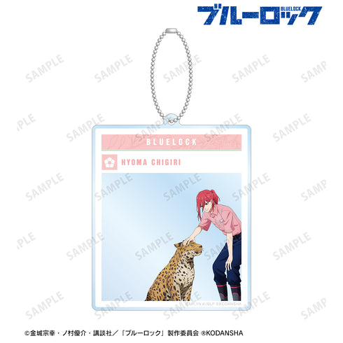 『ブルーロック』東武動物公園コラボ 描き下ろしイラスト 千切豹⾺ 飼育係ver. SNS⾵BIGアクリルキーホルダー