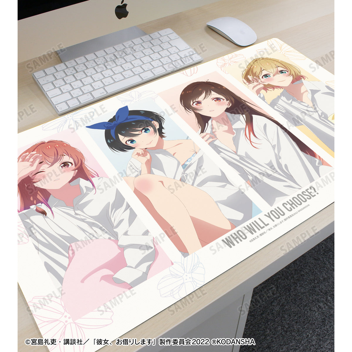 彼女、お借りします 水原千鶴 更科瑠夏 七海麻美 桜沢墨 プレイマット