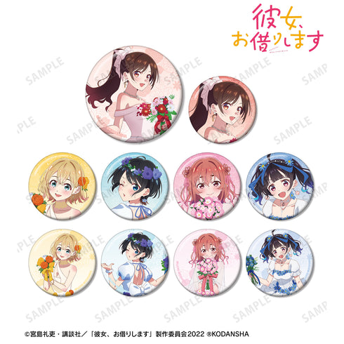 『彼女、お借りします』描き下ろしイラスト 花びらドレスver. トレーディング缶バッジ(全10種) BOX
