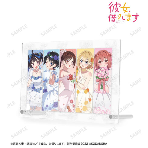 『彼女、お借りします』描き下ろしイラスト 集合 花びらドレスver. A5アクリルパネル【202508再販】