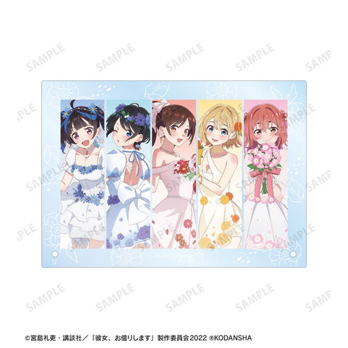 『彼女、お借りします』描き下ろしイラスト 集合 花びらドレスver. A5アクリルパネル【202508再販】