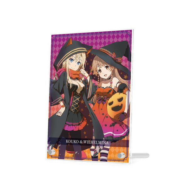 『ハイスクール・フリート』描き下ろしイラスト 納沙 幸子&ヴィルヘルミーナ ハロウィンver. A5アクリルパネル【202609再販】