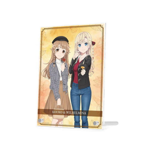 『ハイスクール・フリート』描き下ろしイラスト 納沙 幸子&ヴィルヘルミーナ 紅葉狩りver. A5アクリルパネル【202609再販】