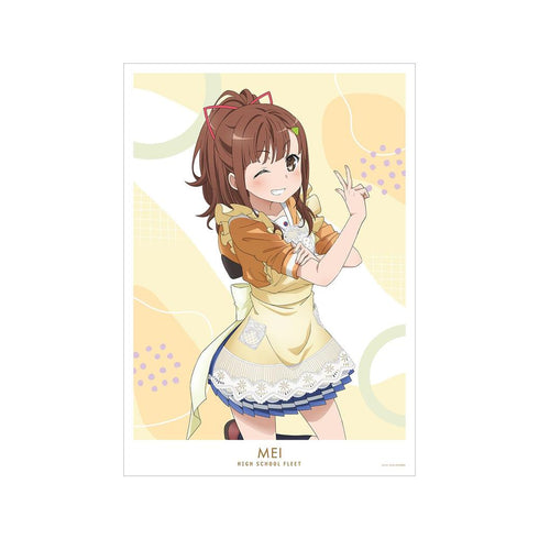 『ハイスクール・フリート』描き下ろしイラスト 西崎 芽依 制服エプロンver. A3マット加工ポスター【202603再販】