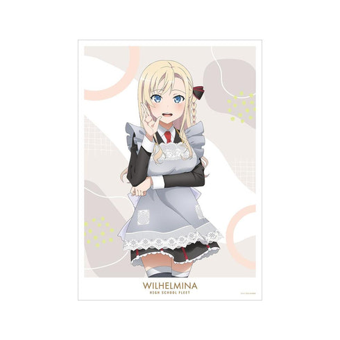 『ハイスクール・フリート』描き下ろしイラスト ヴィルヘルミーナ 制服エプロンver. A3マット加工ポスター【202603再販】