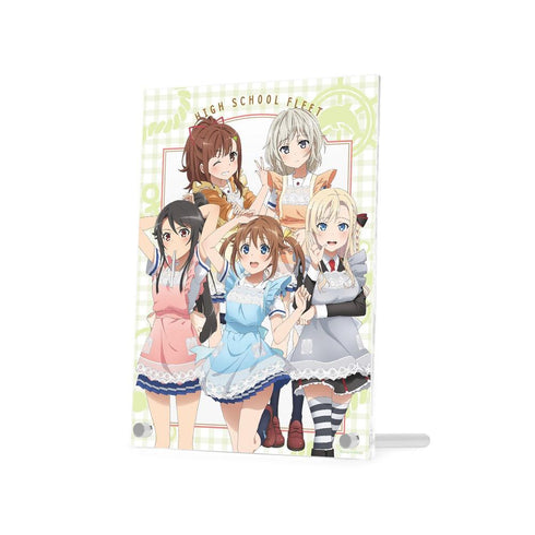 『ハイスクール・フリート』描き下ろしイラスト 集合 制服エプロンver. A5アクリルパネル【202603再販】