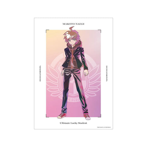 『ダンガンロンパ1・2 Reload』苗木誠 Ani-Art clear label A3マット加工ポスター【202604再販】