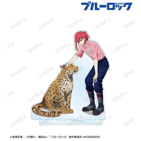 『ブルーロック』東武動物公園コラボ 描き下ろしイラスト 千切 豹馬 飼育係ver. 特大アクリルスタンド【202608再販】