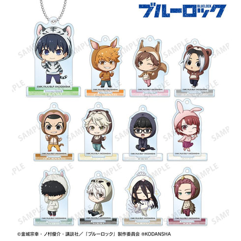 『ブルーロック』東武動物公園コラボ トレーディング ちびキャラ アクリルスタンドキーホルダー ver.A(単位/BOX)【202501再販】