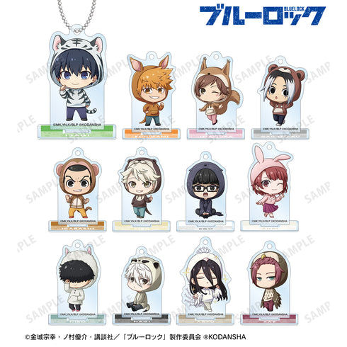 『ブルーロック』東武動物公園コラボ トレーディング ちびキャラ アクリルスタンドキー ホルダー ver.A(全12種)BOX