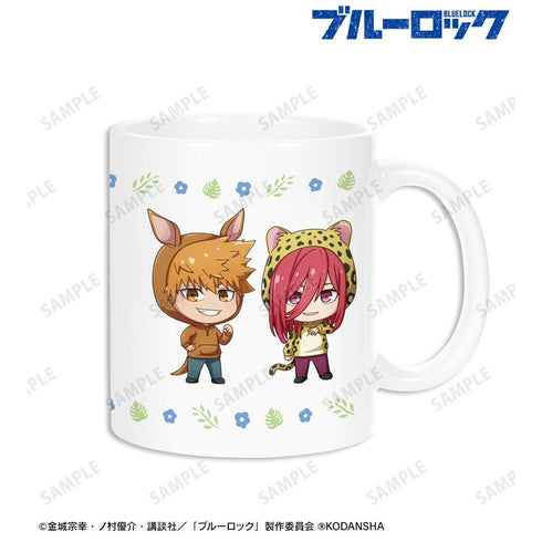 『ブルーロック』東武動物公園コラボ 國神 錬介&千切 豹馬 ちびキャラ マグカップ【202512再販】