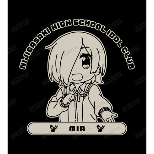 『ラブライブ!虹ヶ咲学園スクールアイドル同好会』にじよん あにめーしょん ミア‧テイラー カレッジTシャツ(メンズ/レディース)